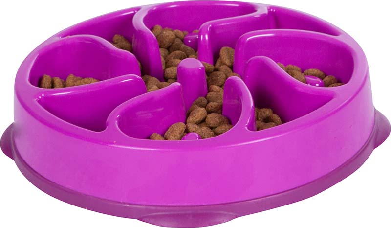 Matskål Fun Feeder Slo-bowl  Lila