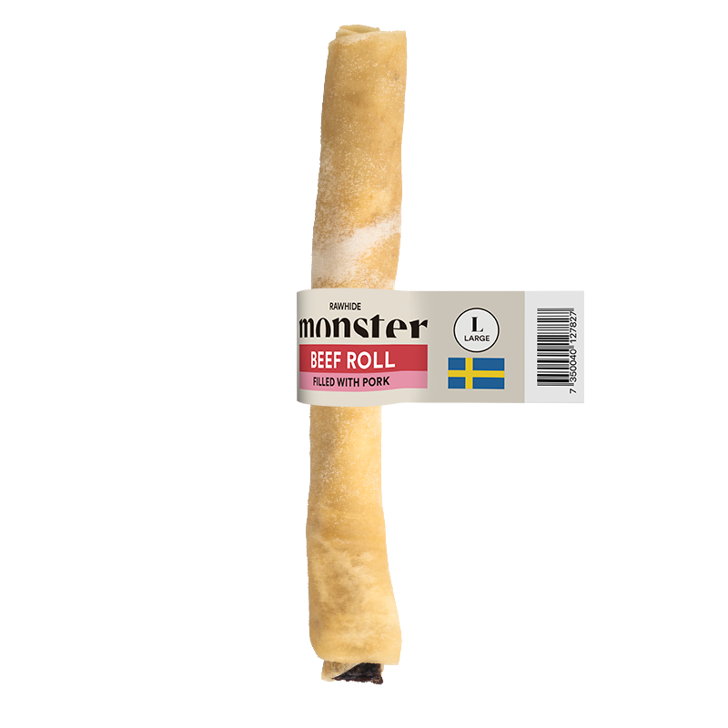 Monster Nötrulle fylld med nöthjärta Large, svenska