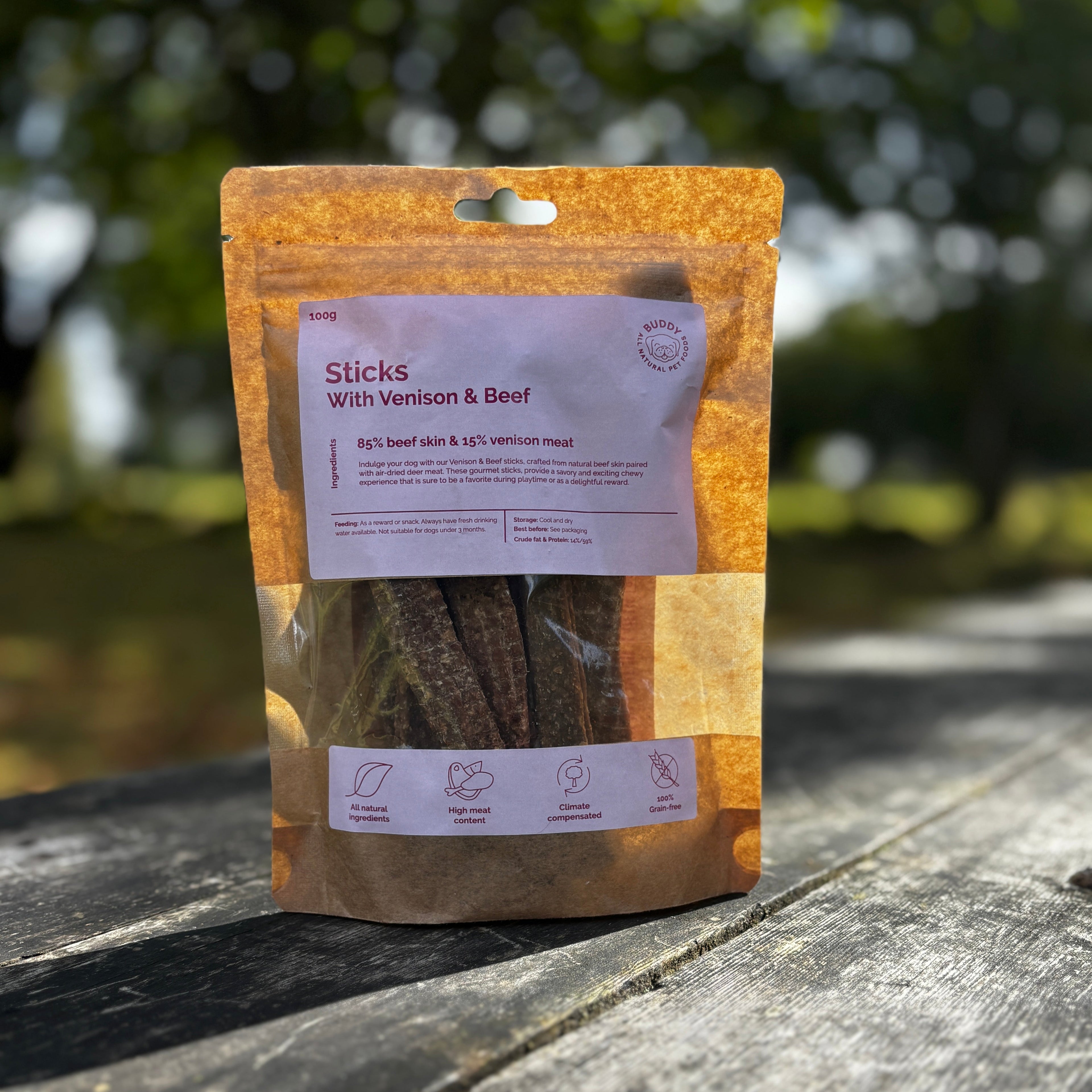 Buddy Stick With Venison & Beef 100g