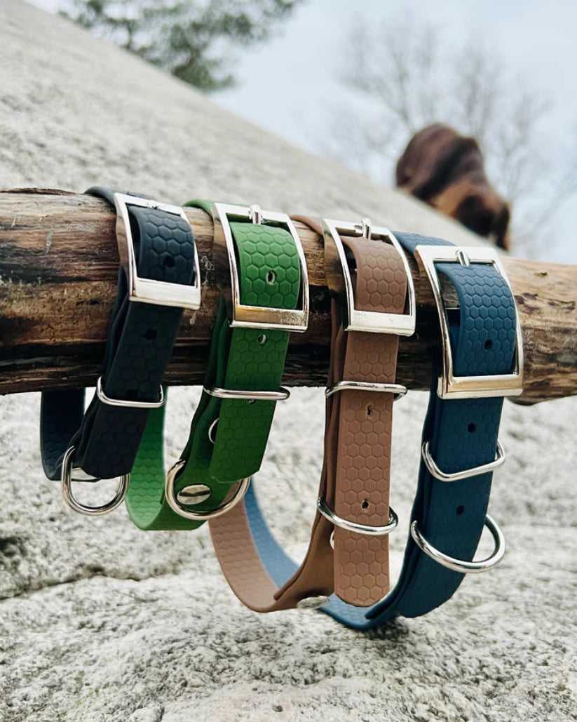 Tassmark Saga halsband i hexa, brun