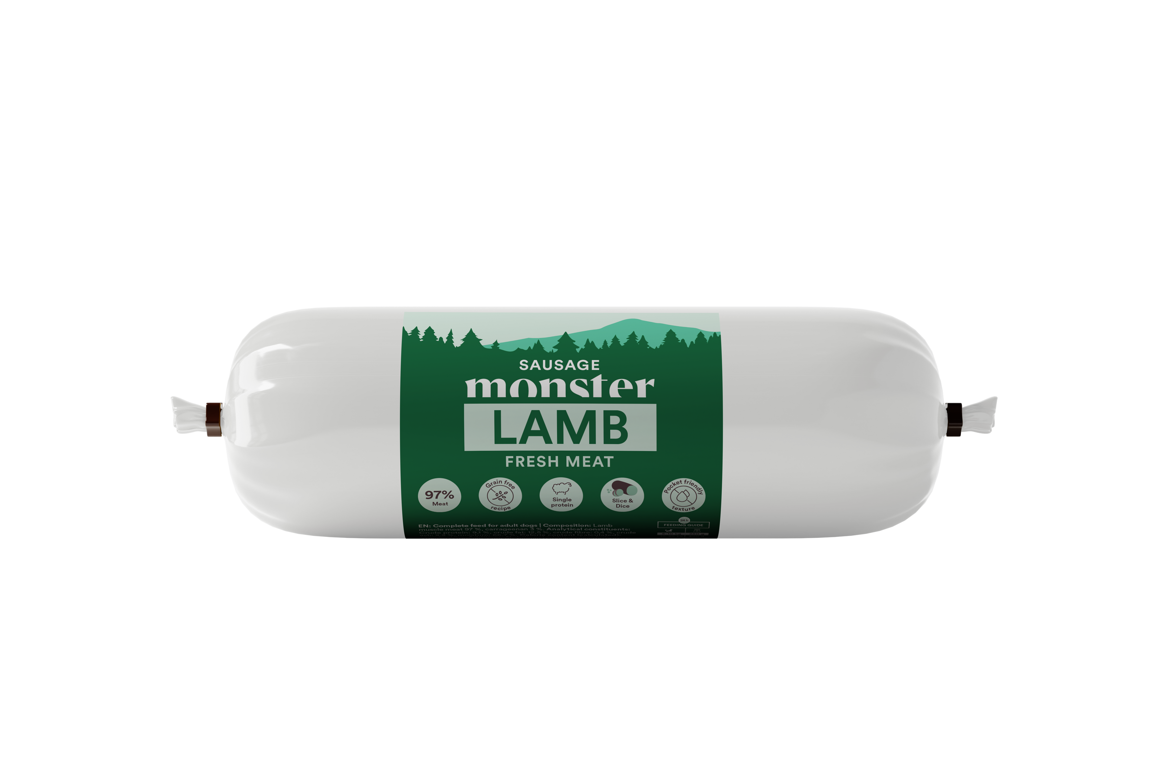 Monster foderkorv 400g lamb