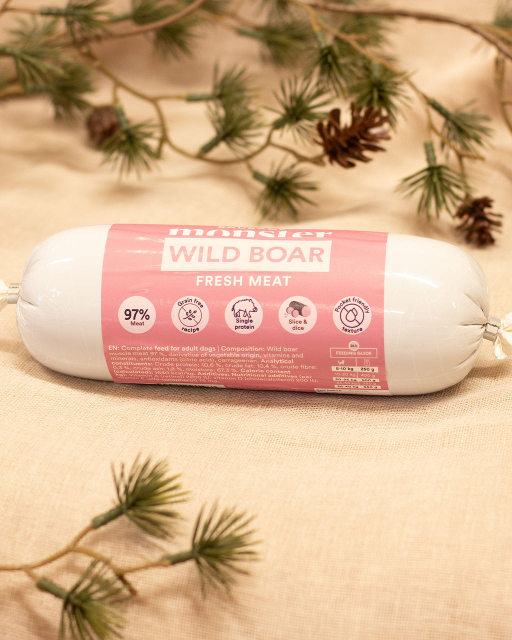 Monster foderkorv 400g Wild boar