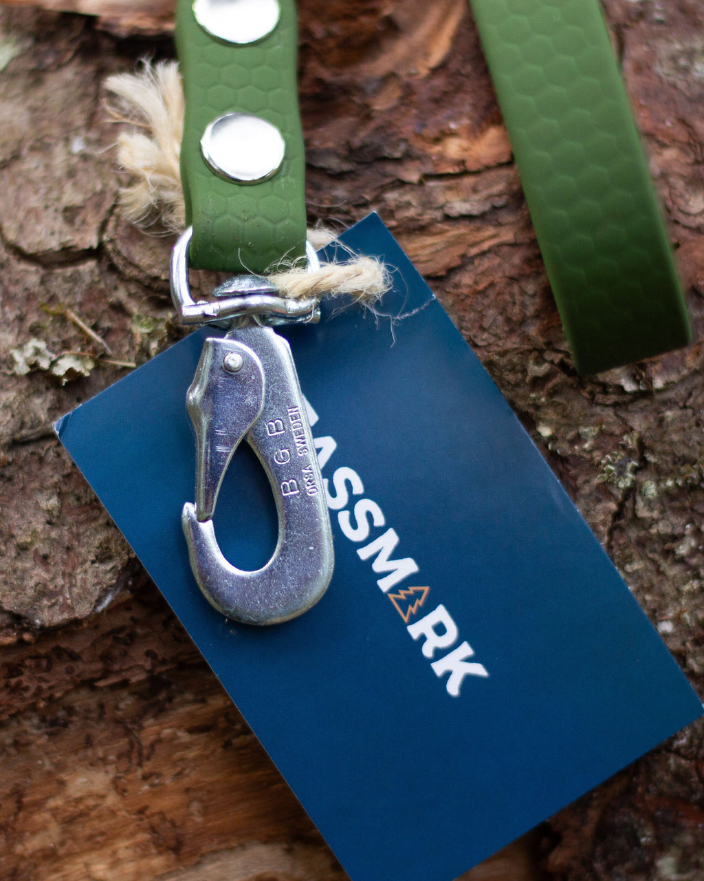 Tassmark Svante 16mm, 3m med BGB-hake Olivgrön