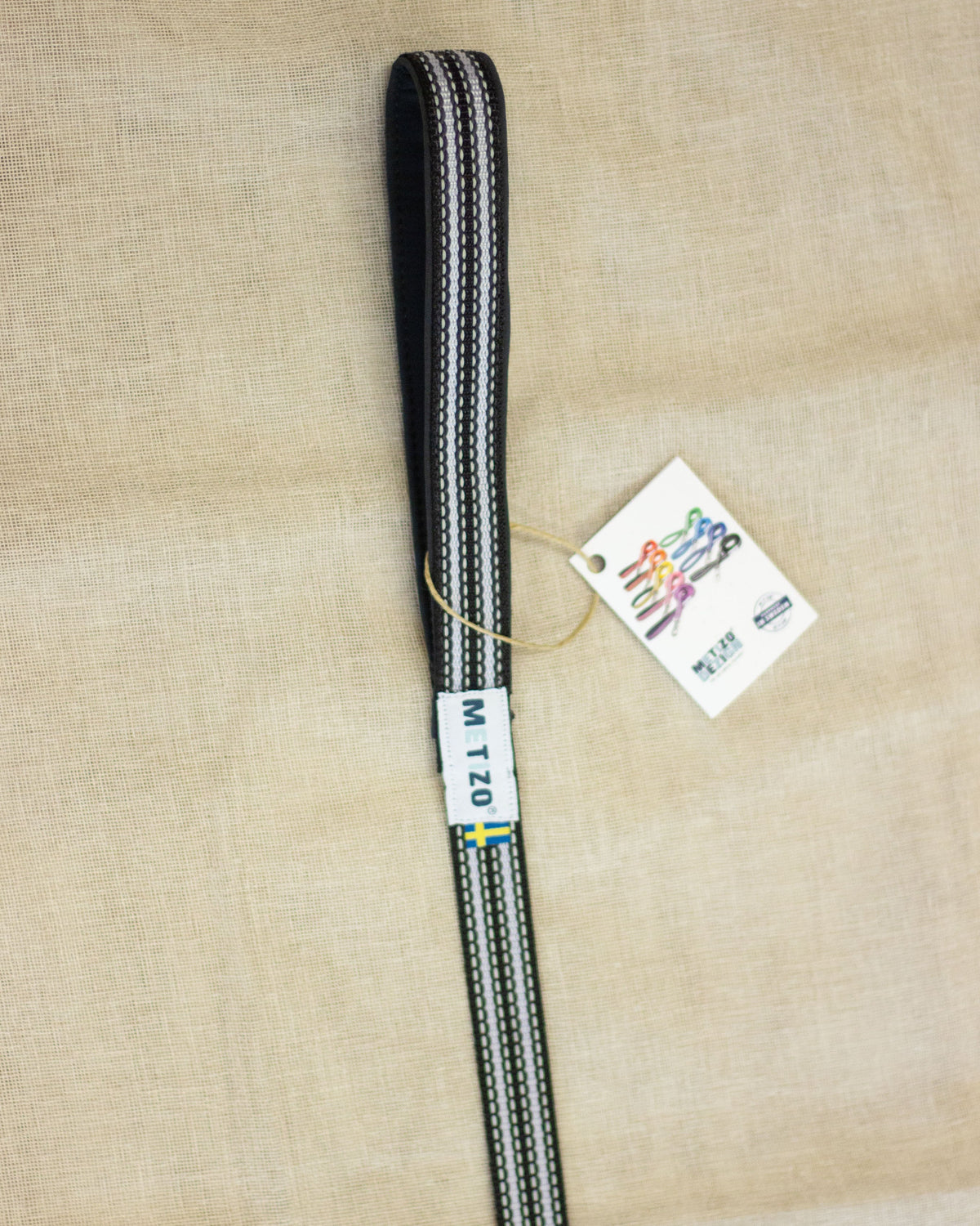 Metizo Gummerat koppel Svart, 3 meter