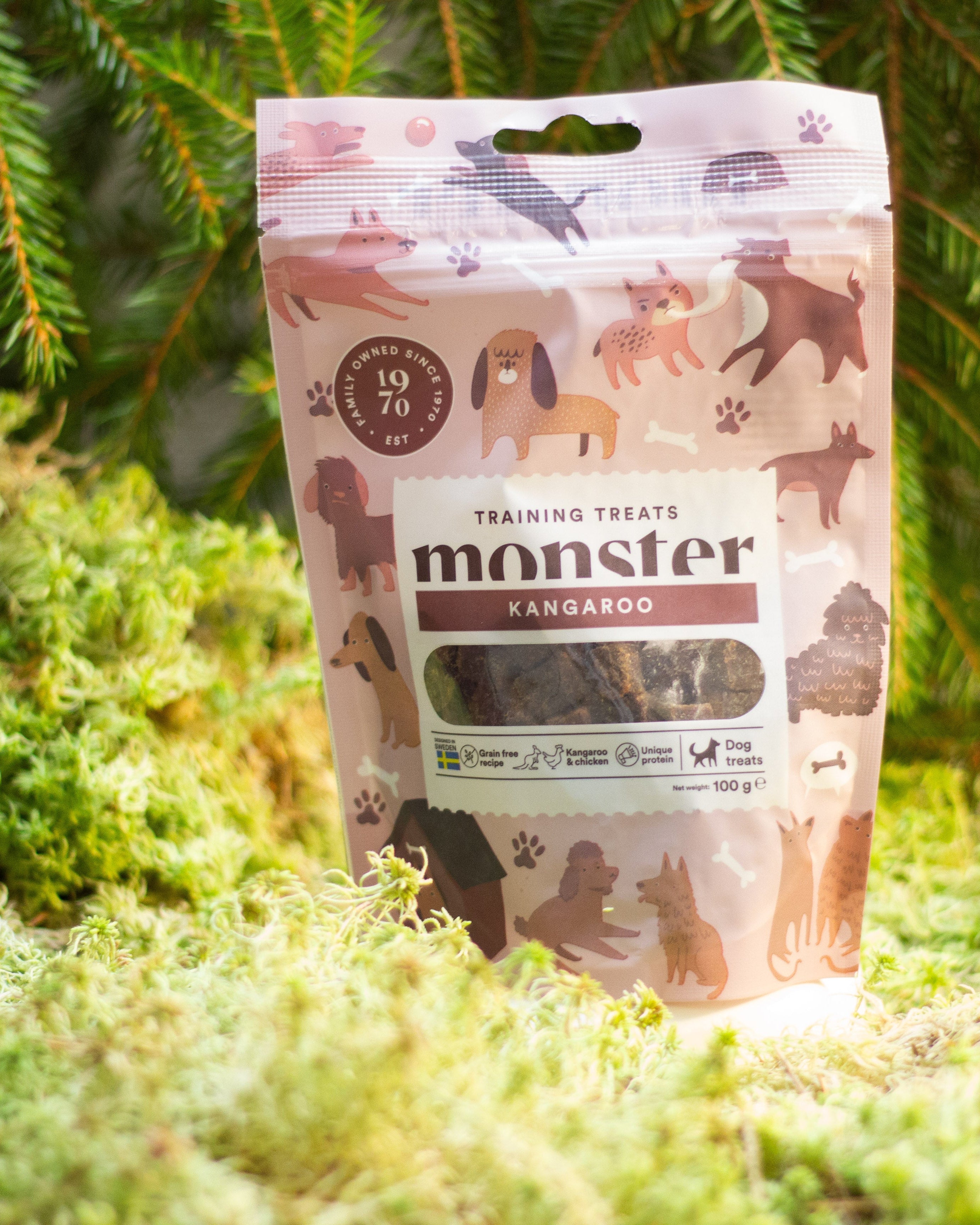 Monster training treats kangaroo 100g