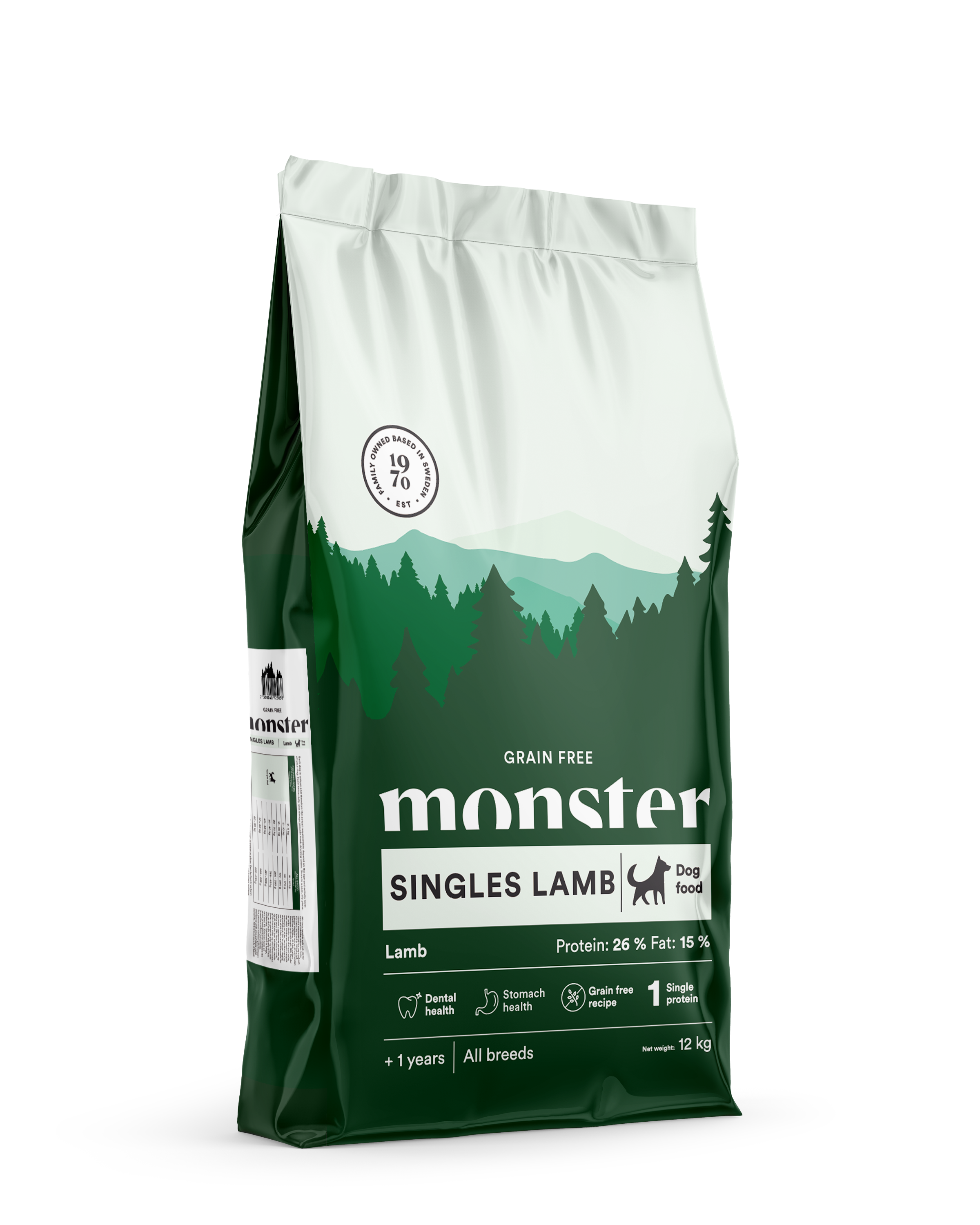 Monster Dog GF Singles Lamb 12kg