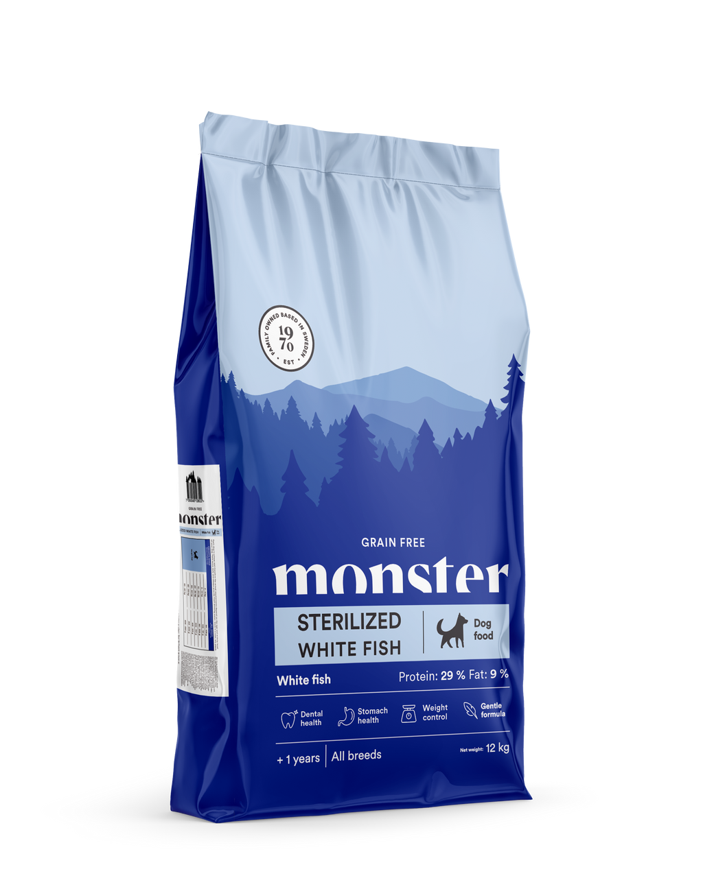 Monster Dog GF Sterilized White Fish 12kg