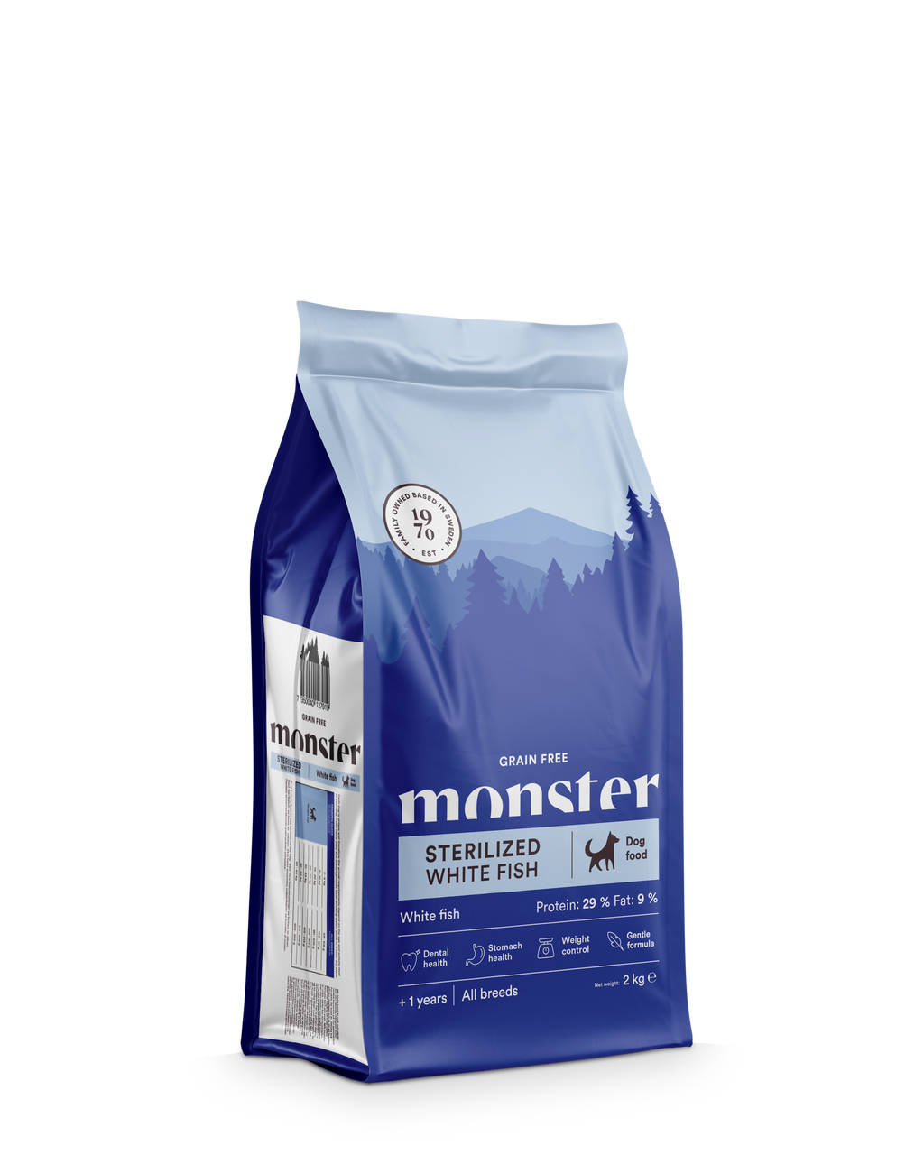 Monster Dog GF Sterilized White Fish 2kg