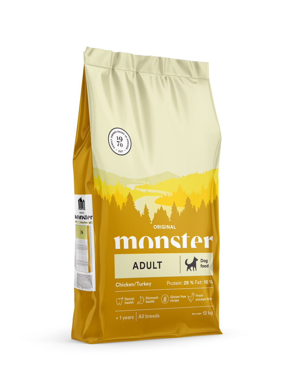 Monster Dog Orig. Adult Chick/Turkey 12kg