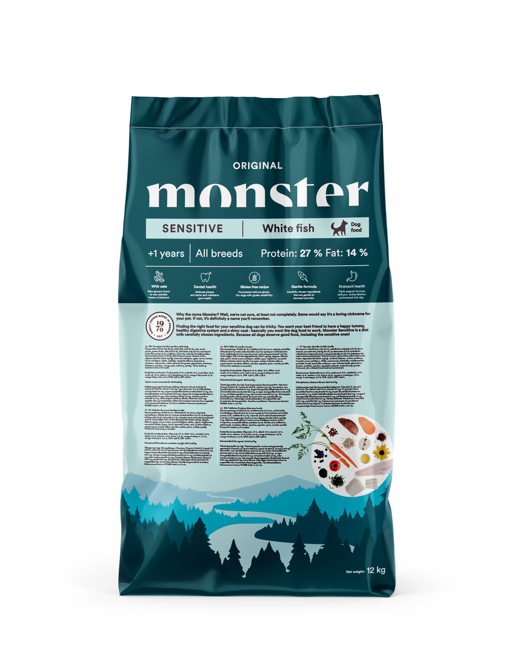 Monster Dog Orig. Sensitive White fish 12 kg
