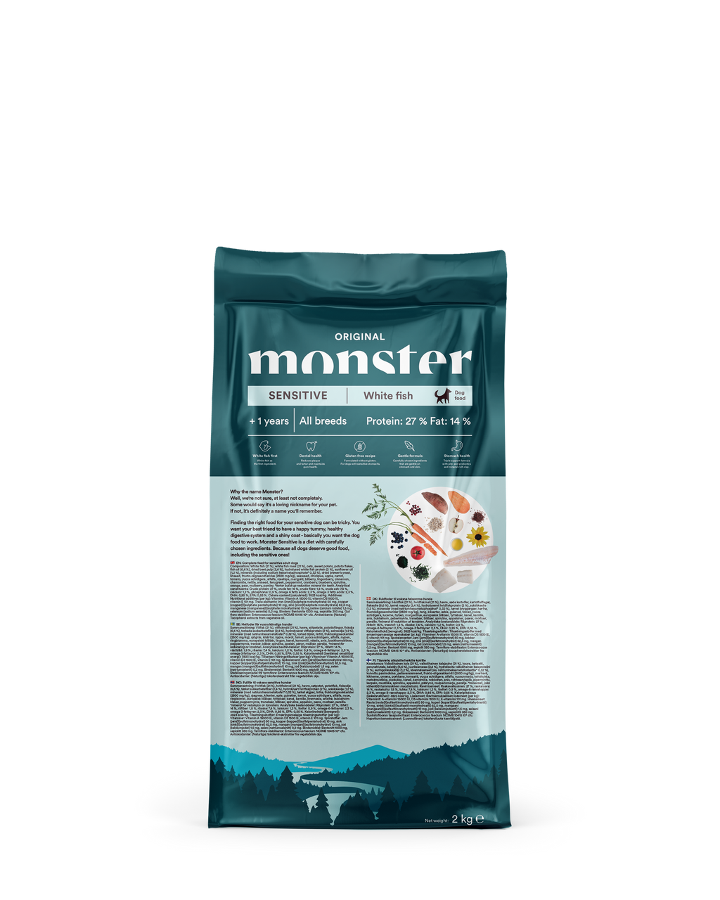 Monster Dog Orig. Sensitive White fish 2 kg