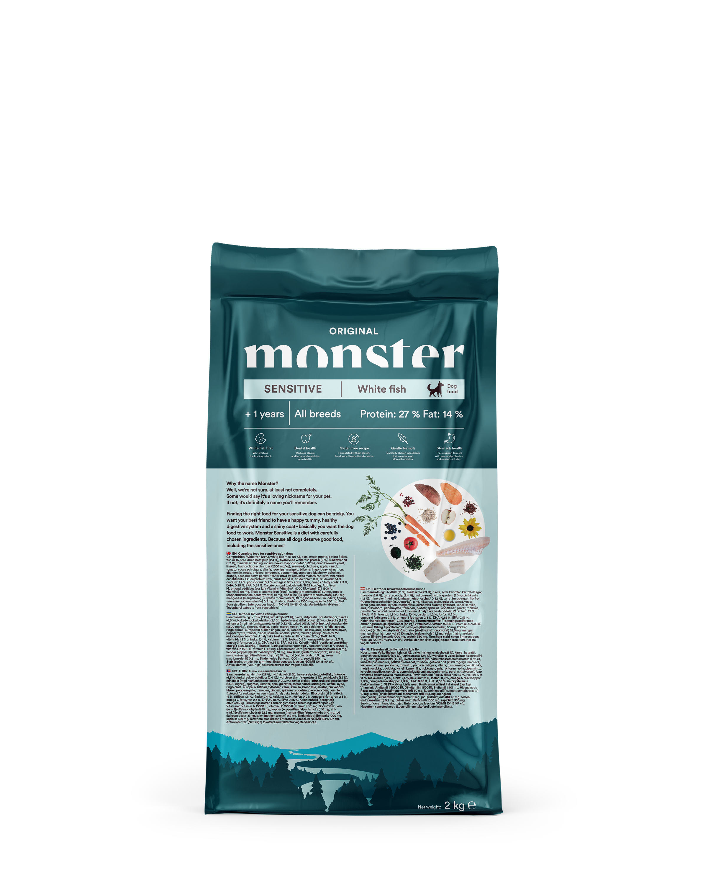 Monster Dog Orig. Sensitive White fish 2 kg