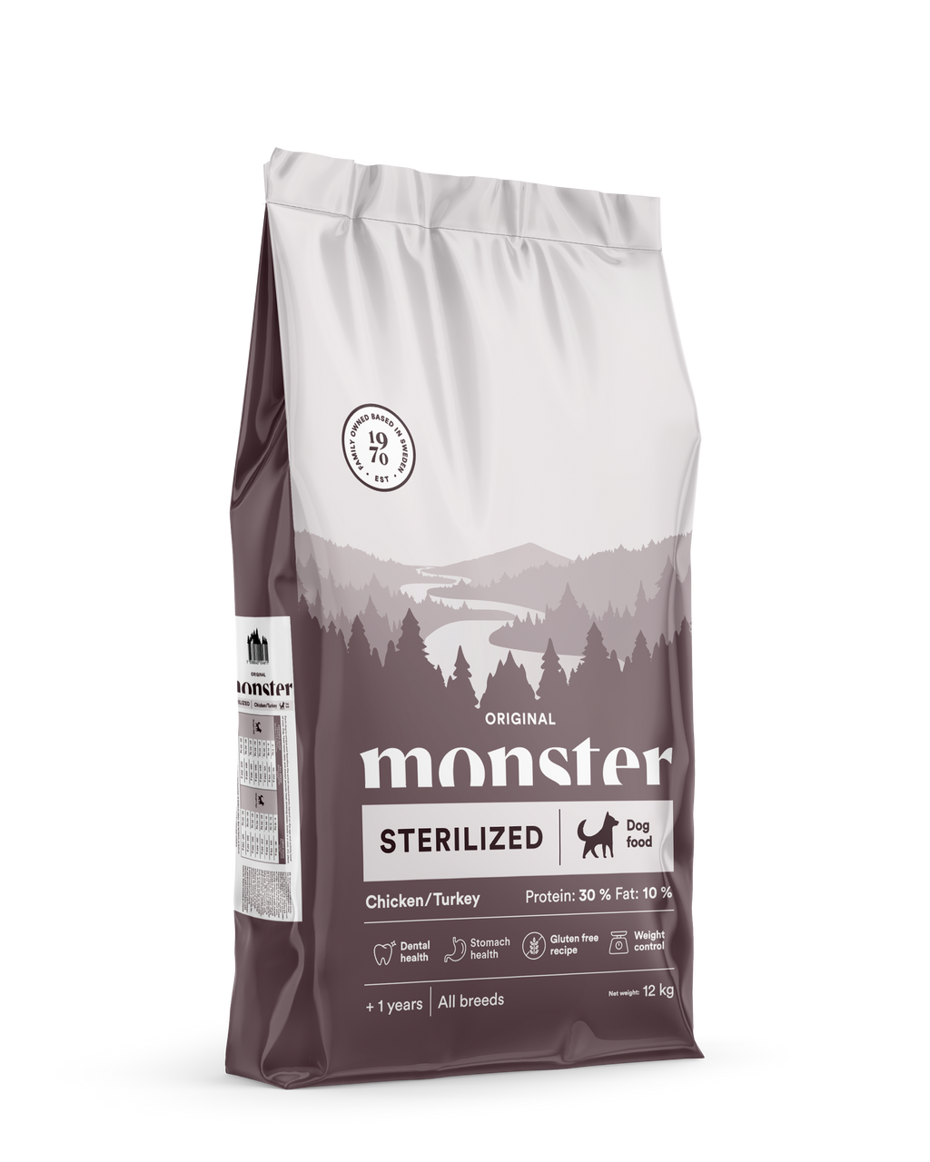 Monster Dog Orig. Sterilized Chick/Turkey 12kg