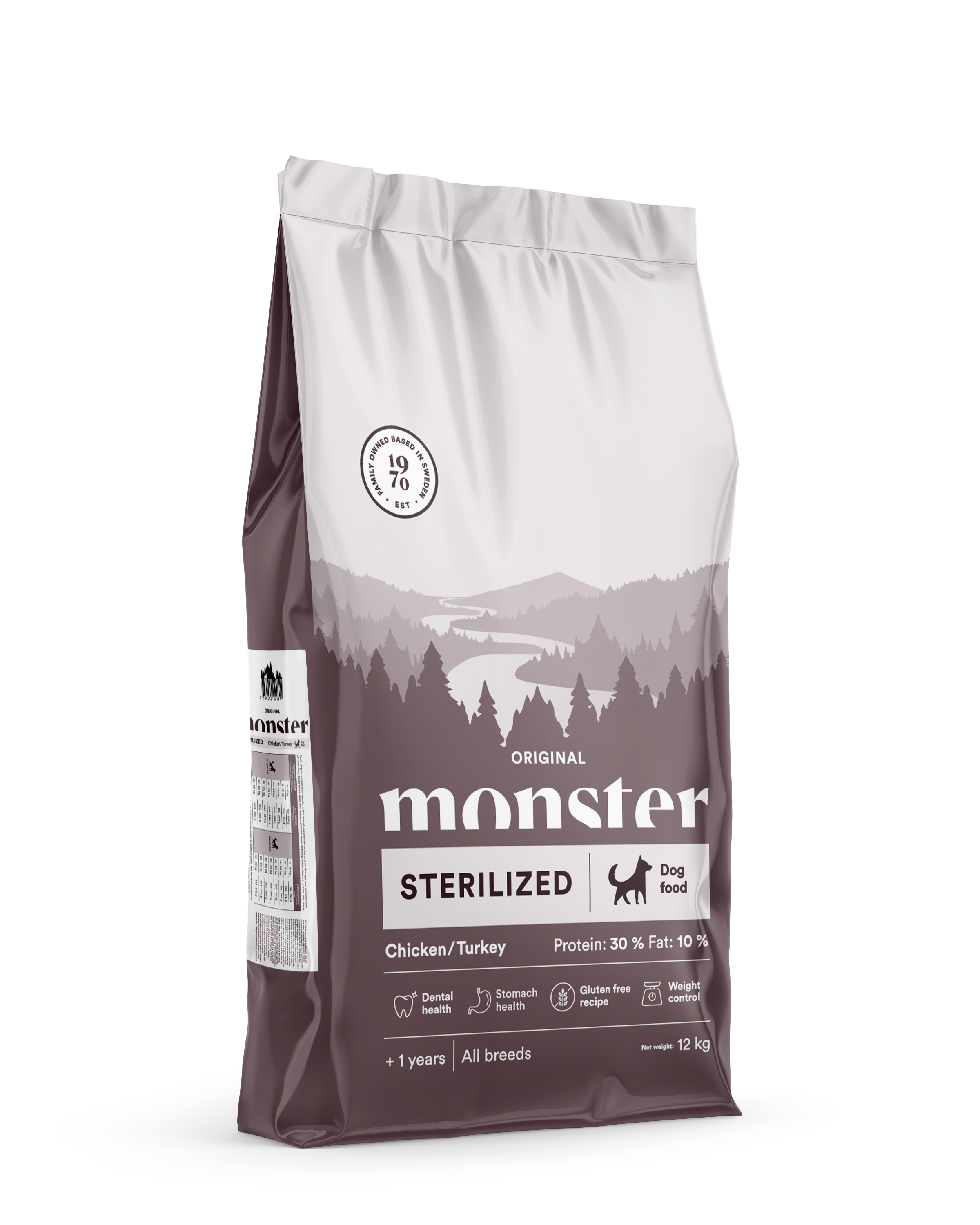 Monster Dog Orig. Sterilized Chick/Turkey 12kg
