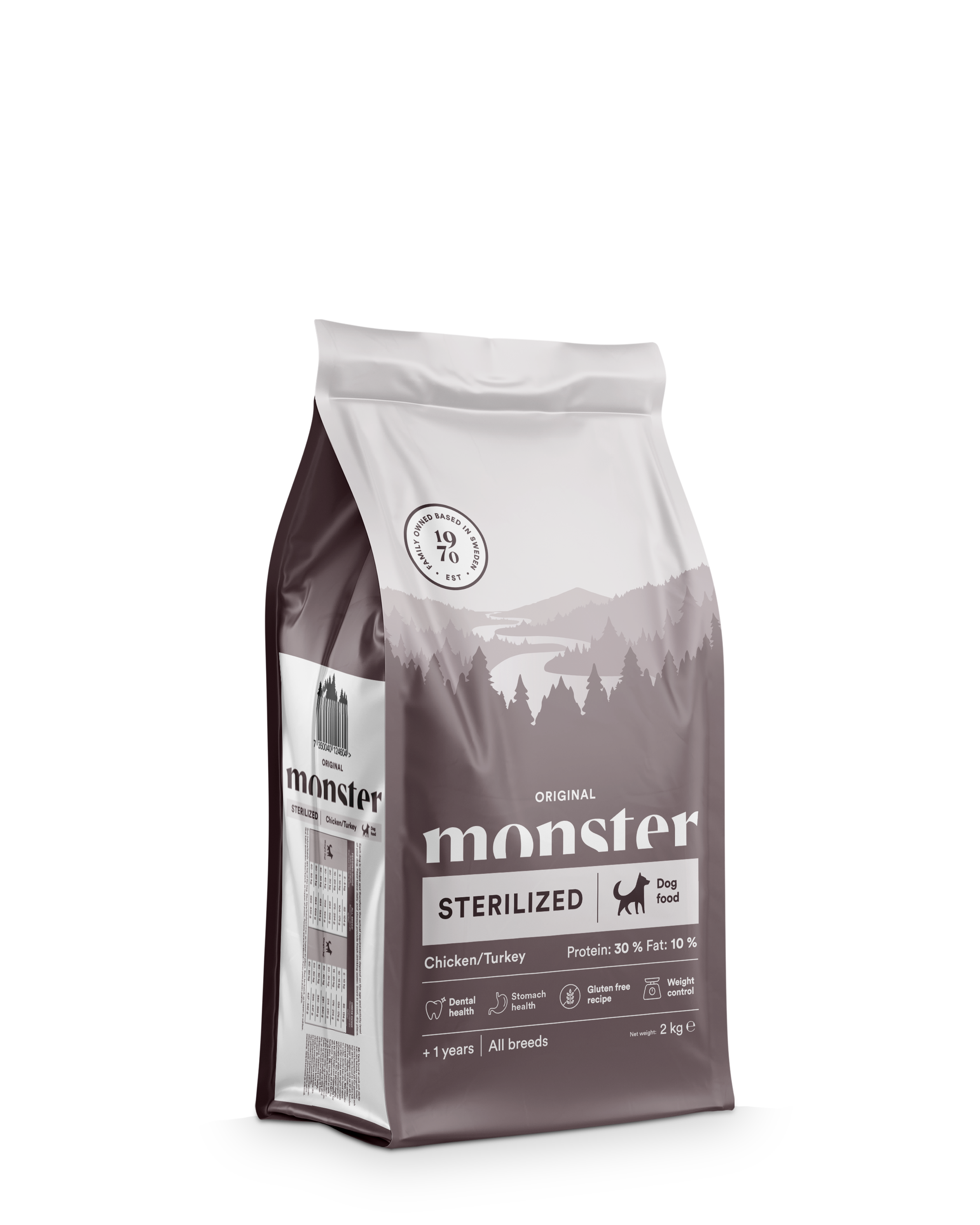 Monster Dog Orig. Sterilized Chick/Turkey 2kg
