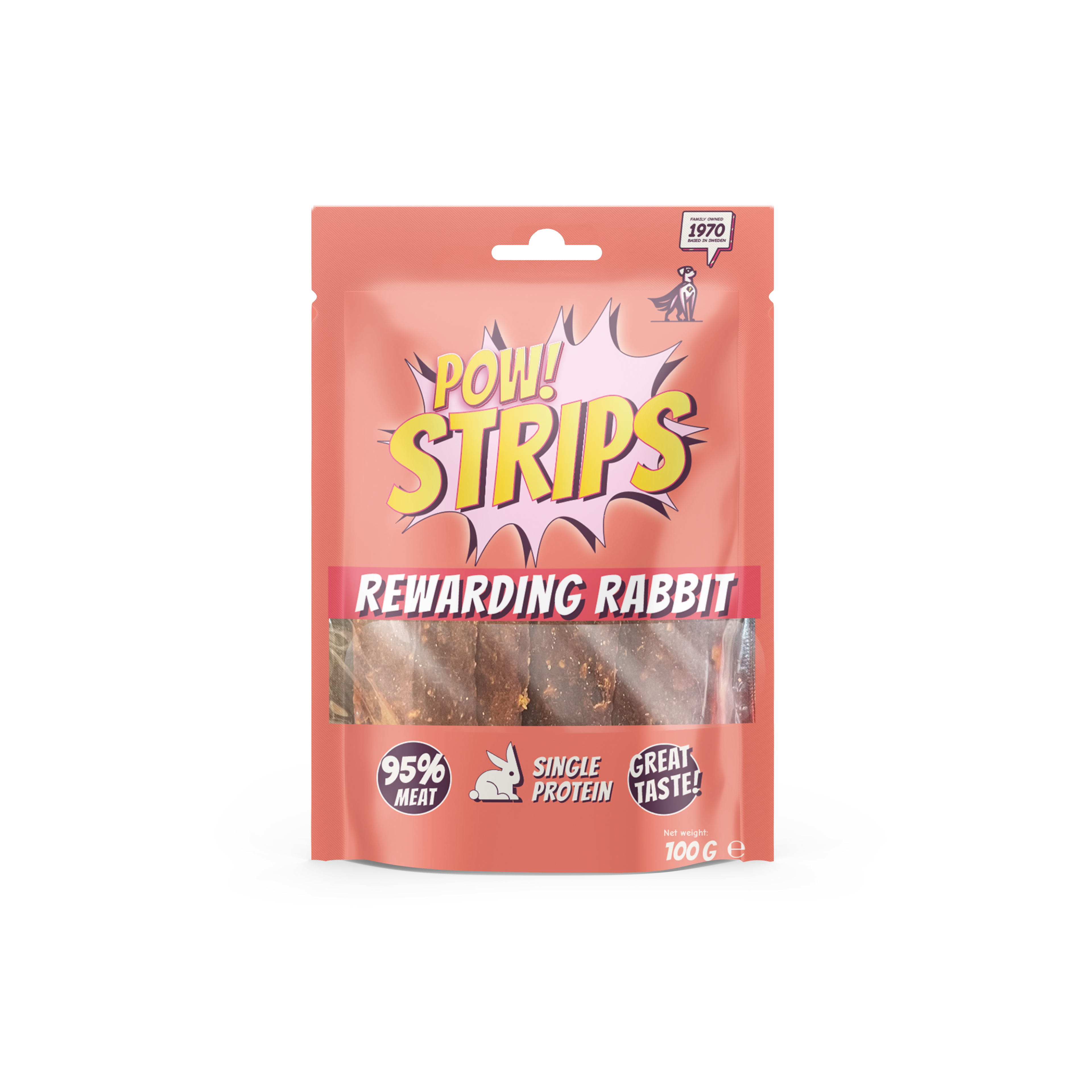 POW! Stripes Rewarding rabbit 100g