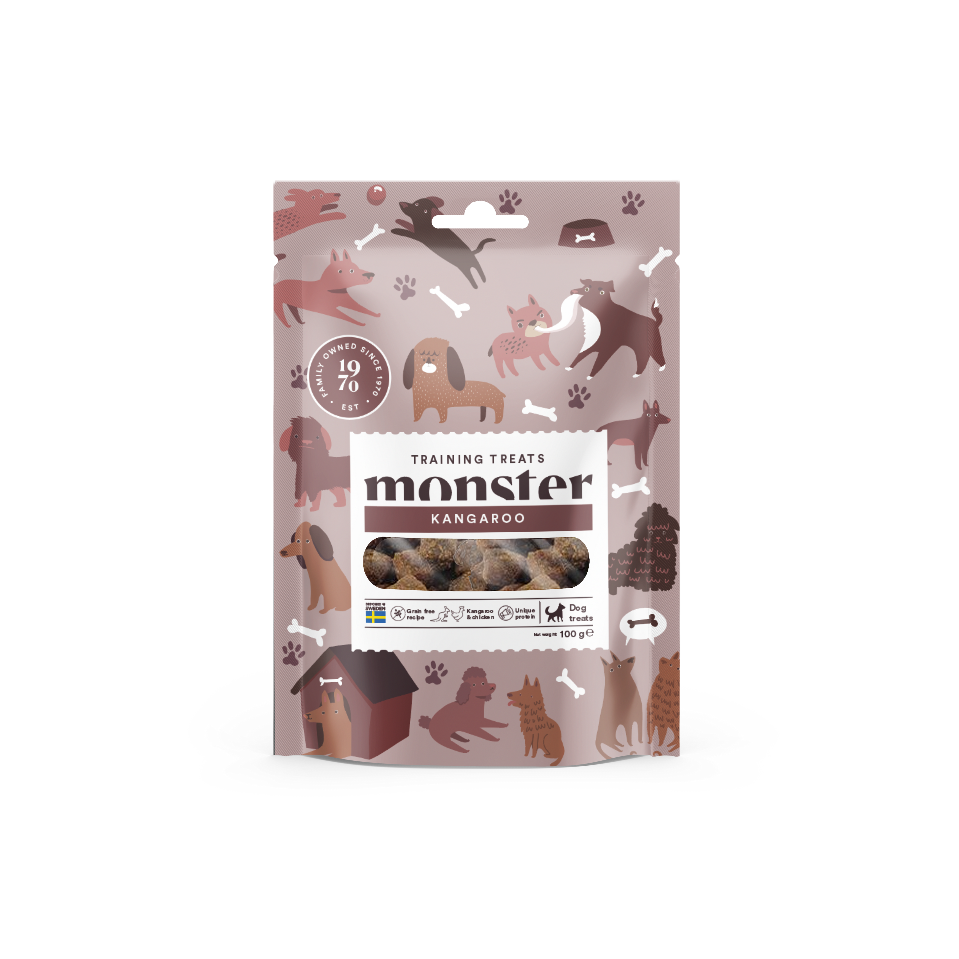 Monster training treats kangaroo 100g