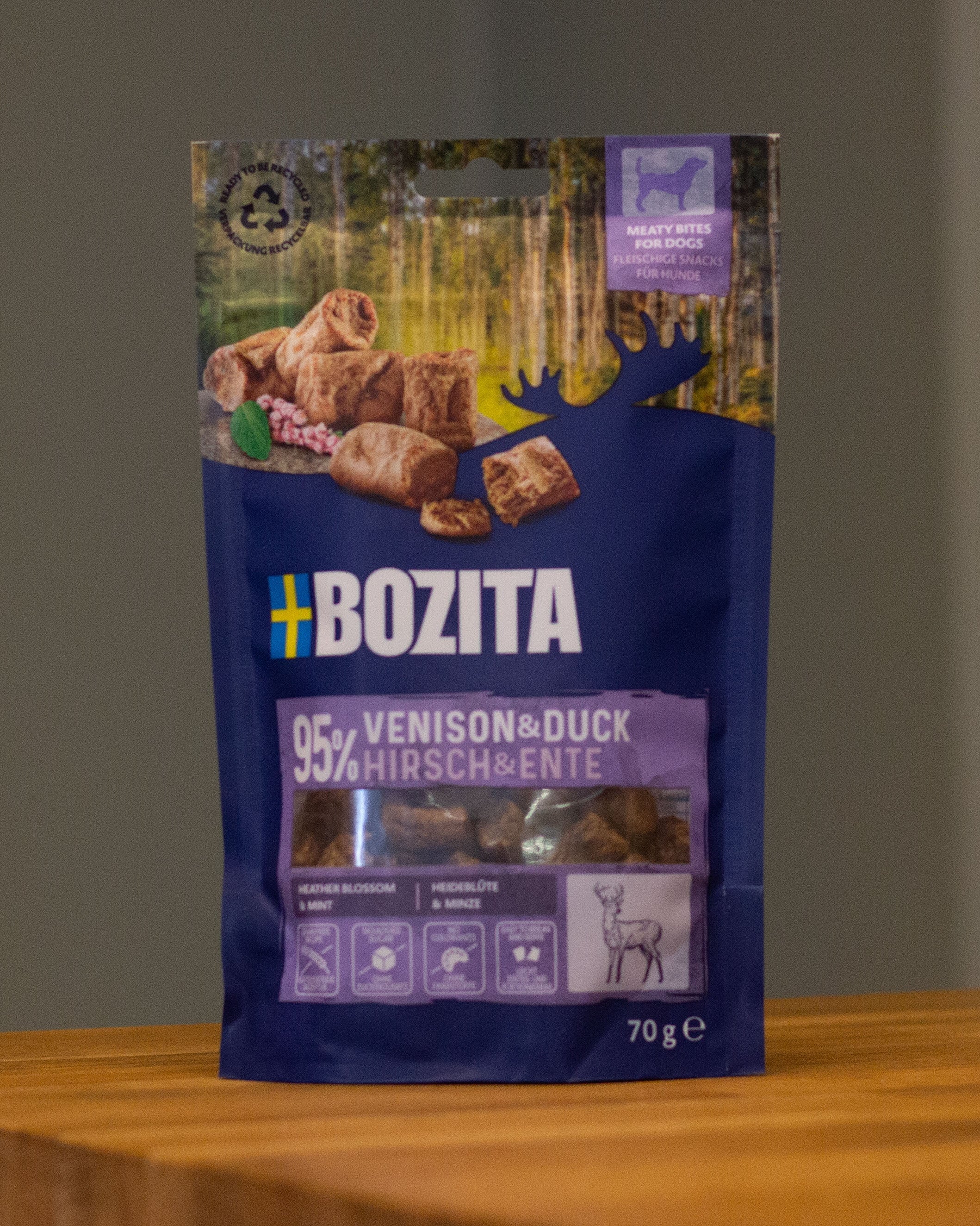 Bozita meaty bites Venison & duck 70g